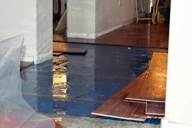 Professional Flood Cleanup technician working in Blue Rock, OH